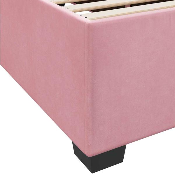 Bettgestell Sonstiges Rosa 100 x 200 cm Samt