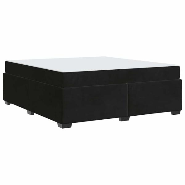 Bettgestell Sonstiges Schwarz 180 x 200 cm Samt