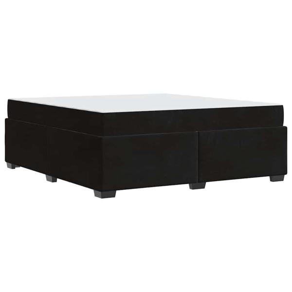 Bettgestell Sonstiges Schwarz 180 x 200 cm Samt