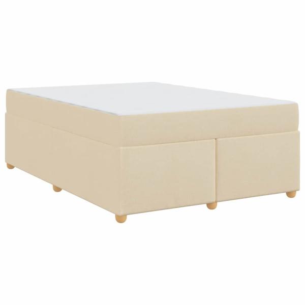 Bettgestell Sonstiges Creme 140 x 200 cm Stoff