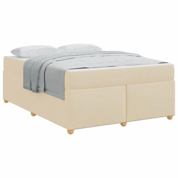 Bettgestell Sonstiges Creme 140 x 200 cm Stoff