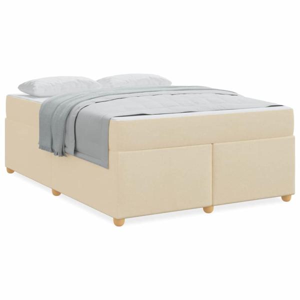 Bettgestell Sonstiges Creme 140 x 200 cm Stoff