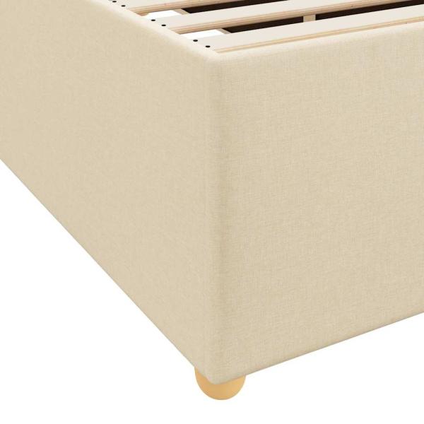 Bettgestell Sonstiges Creme 140 x 200 cm Stoff