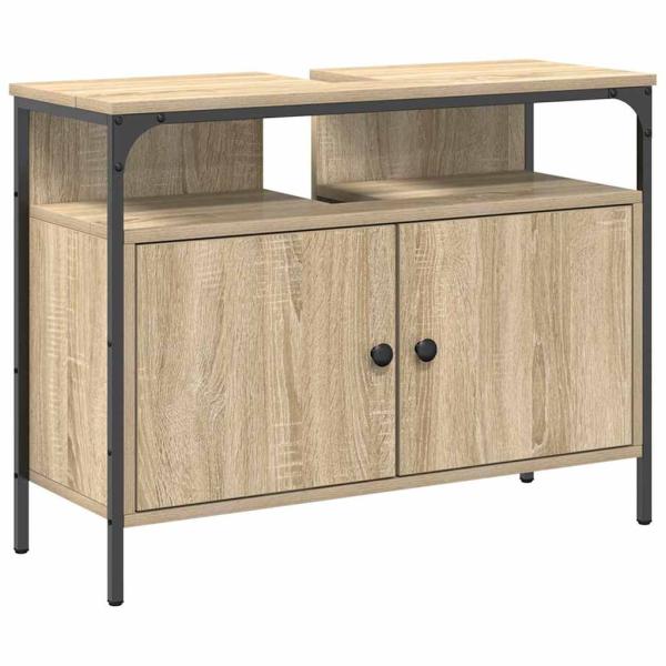 Badezimmermöbel Set 4 pcs Sonoma Eiche 33 x 33 x 185.5 cm