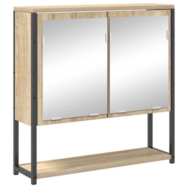 Badezimmermöbel Set 4 pcs Sonoma Eiche 33 x 33 x 188,5 cm