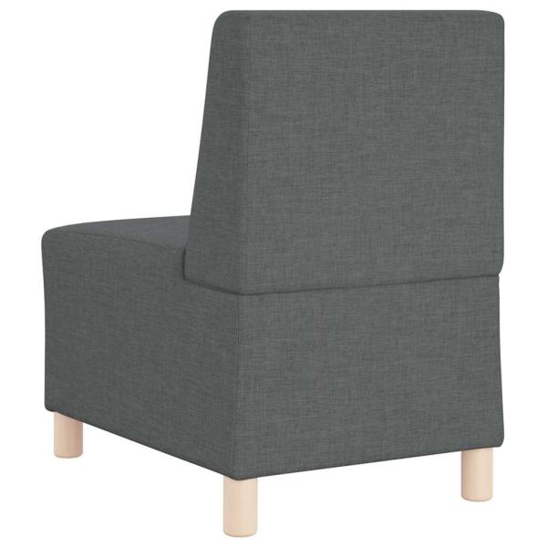 ARDEBO.de - Sofa Stuhl Hellgrau 55 cm Stoff 2 pcs Dunkelgrau
