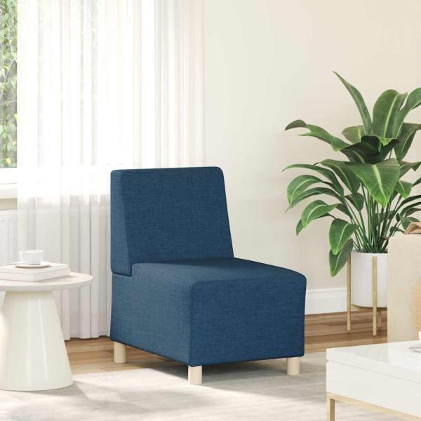 Sofa Stuhl Hellgrau 55 cm Stoff 2 pcs Blau 55 x 74 x 82 cm
