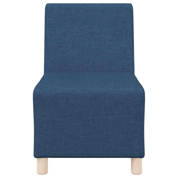 Sofa Stuhl Hellgrau 55 cm Stoff 2 pcs Blau 55 x 74 x 82 cm