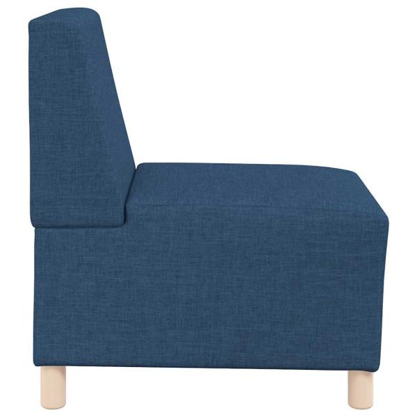 Sofa Stuhl Hellgrau 55 cm Stoff 2 pcs Blau 55 x 74 x 82 cm