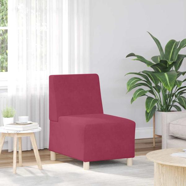 Sofa Stühle 2 pcs Weinrot 55 x 74 x 82 cm Samt