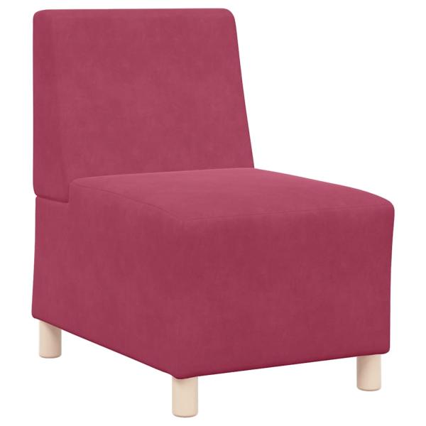 Sofa Stühle 2 pcs Weinrot 55 x 74 x 82 cm Samt
