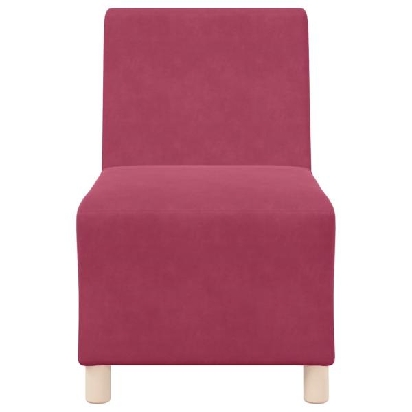 Sofa Stühle 2 pcs Weinrot 55 x 74 x 82 cm Samt