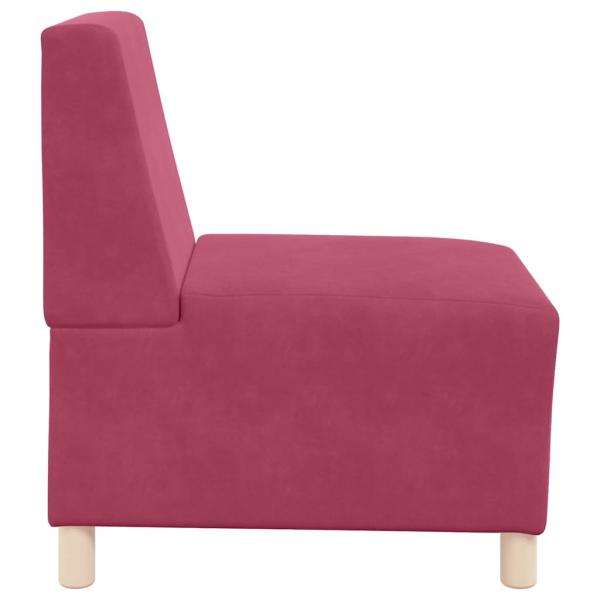 Sofa Stühle 2 pcs Weinrot 55 x 74 x 82 cm Samt