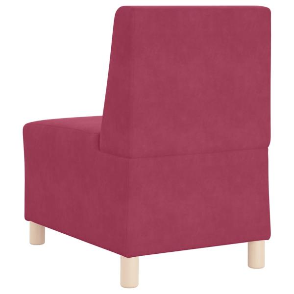 Sofa Stühle 2 pcs Weinrot 55 x 74 x 82 cm Samt