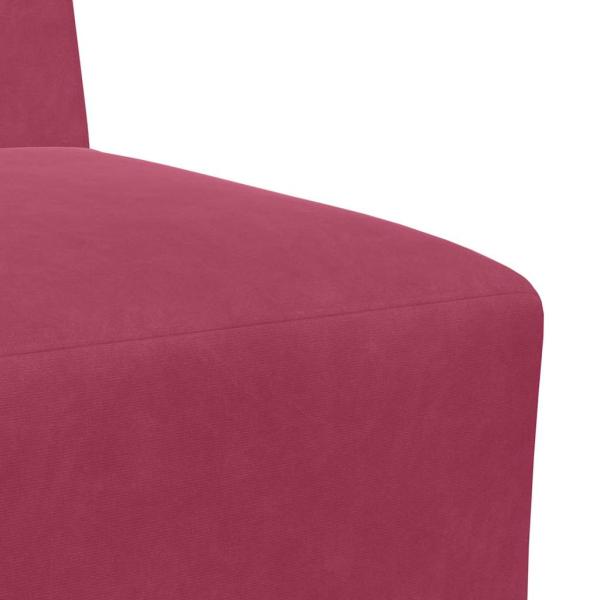 Sofa Stühle 2 pcs Weinrot 55 x 74 x 82 cm Samt