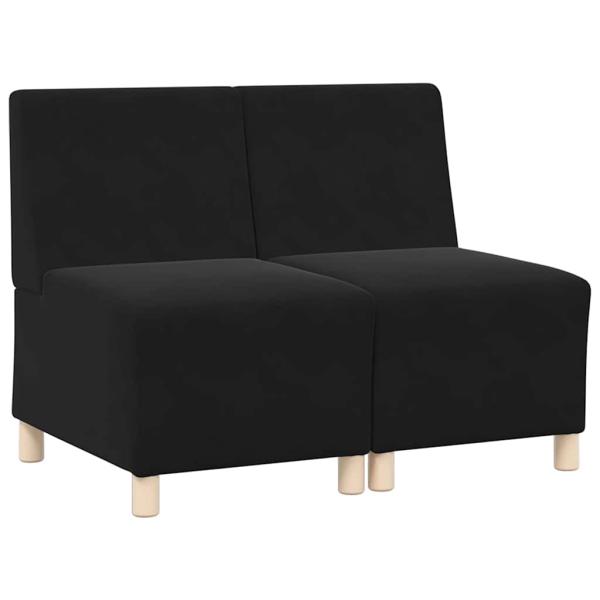 Sofa Stühle 2 pcs Schwarz 55 x 74 x 82 cm Samt