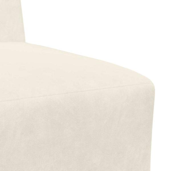 Sofa Stühle 2 pcs Creme 55 x 74 x 82 cm Samt