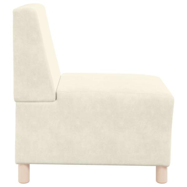 Sofa Stühle 2 pcs Creme 55 x 74 x 82 cm Samt