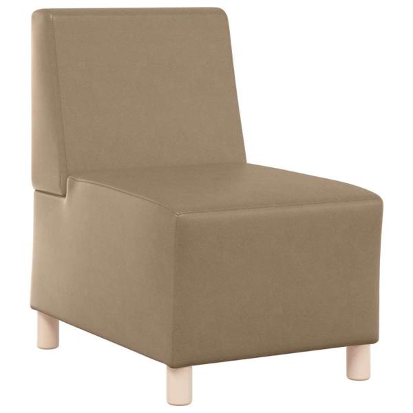 Sofa Stühle 2 pcs Cappuccino 55 x 74 x 82 cm Kunstleder