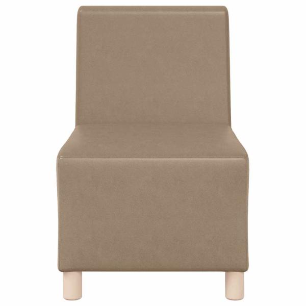 Sofa Stühle 2 pcs Cappuccino 55 x 74 x 82 cm Kunstleder