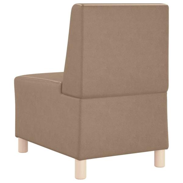 Sofa Stühle 2 pcs Cappuccino 55 x 74 x 82 cm Kunstleder
