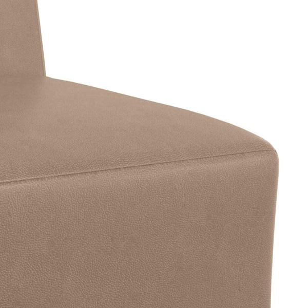 Sofa Stühle 2 pcs Cappuccino 55 x 74 x 82 cm Kunstleder