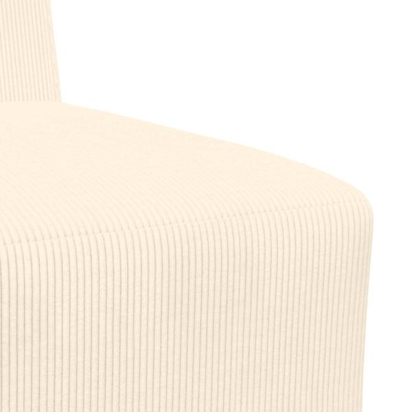 Sofa Chiar 2 pcs Creme 55 x 74 x 82 cm Cordstoff
