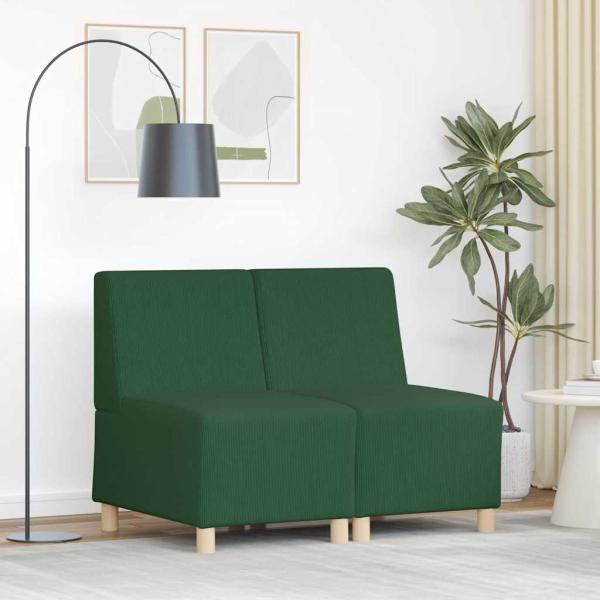 ARDEBO.de - Sofa Chiar 2 pcs Dschungelgrün 55 x 74 x 82 cm Cordstoff