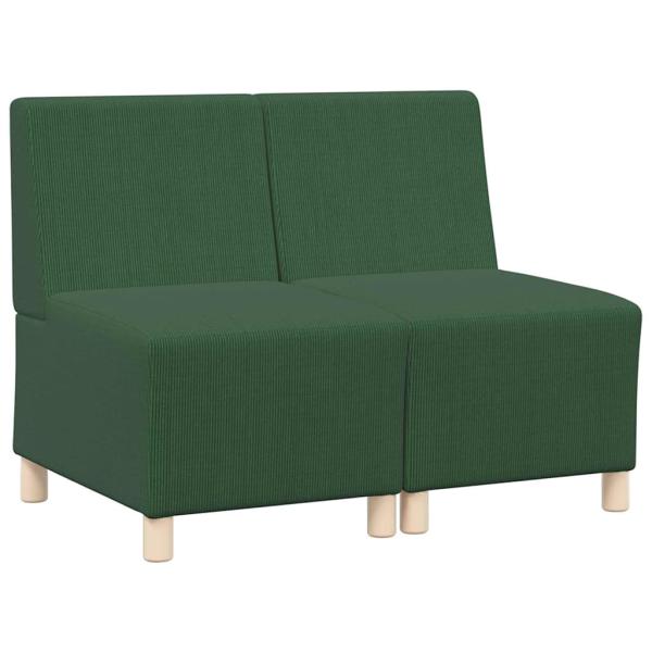 Sofa Chiar 2 pcs Dschungelgrün 55 x 74 x 82 cm Cordstoff