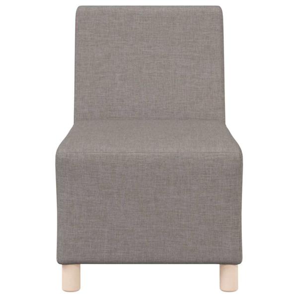 Sofa Stuhl Hellgrau 55 cm Stoff 3 pcs Taupe 55 x 74 x 82 cm