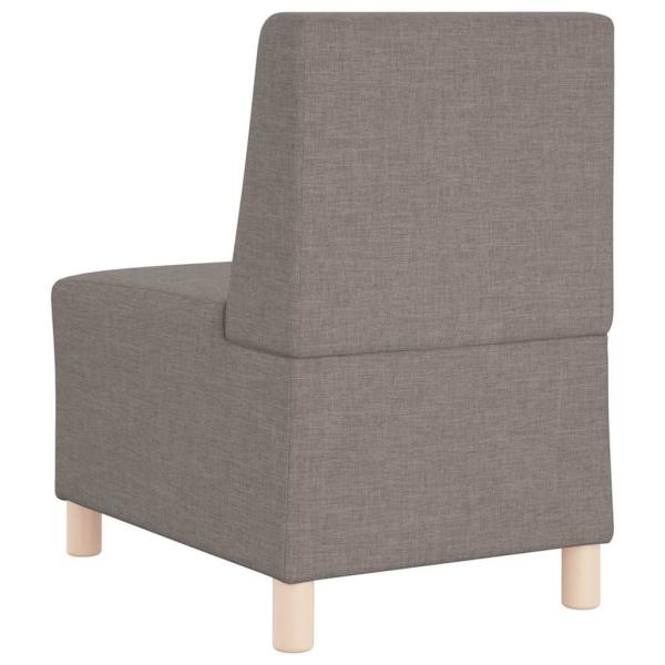 Sofa Stuhl Hellgrau 55 cm Stoff 3 pcs Taupe 55 x 74 x 82 cm