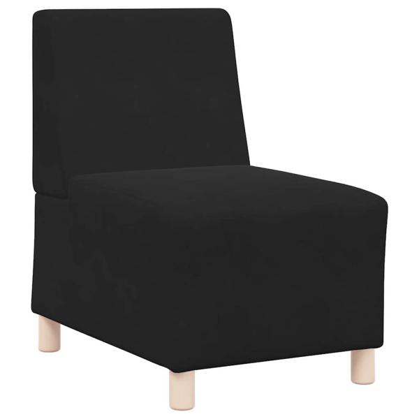 Sofa Stühle 3 pcs Schwarz 55 x 74 x 82 cm Samt