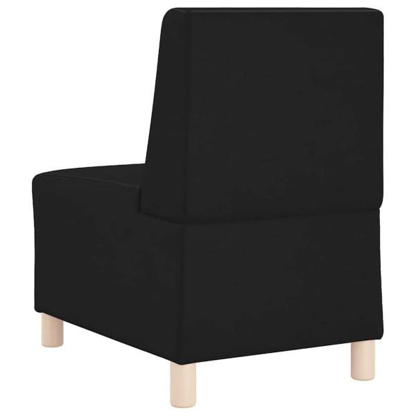 Sofa Stühle 3 pcs Schwarz 55 x 74 x 82 cm Kunstleder