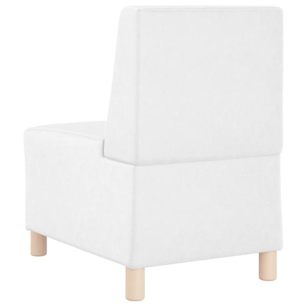 Sofa Stühle 3 pcs Weiß 55 x 74 x 82 cm Kunstleder