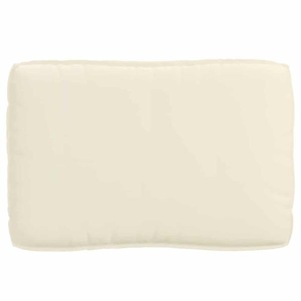 Pallet Kissen Set 3 pcs Creme 120 x 12 x 80 cm 60 x 40 x 12 cm