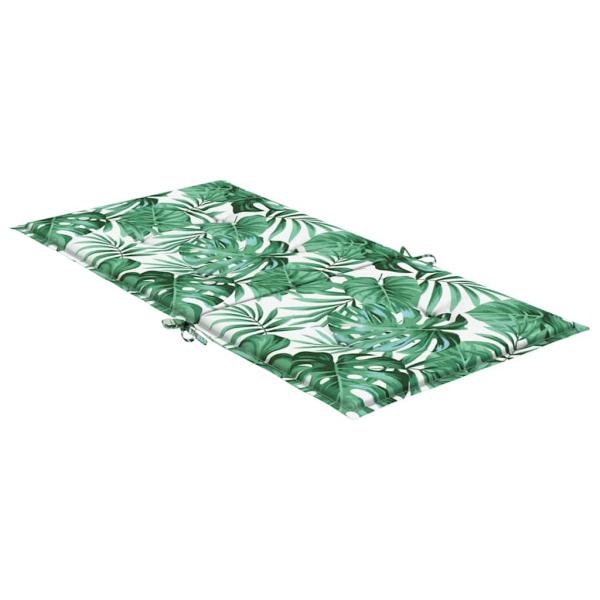 Stuhlkissen 2 pcs Blattmuster 100 x 50 x 3 cm Oxford Stoff