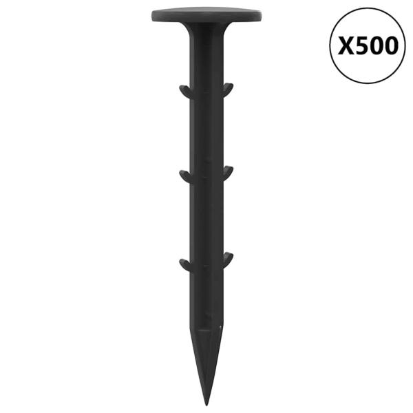 Plastik-Pegs 500 pcs Schwarz 3 x 11 cm Plastik