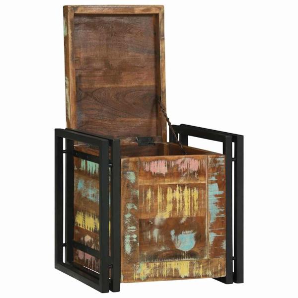Aufbewahrungsbox Mehrfarbig 40 x 40 x 40 cm Massivholz Akazie