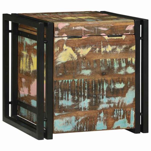 Aufbewahrungsbox Mehrfarbig 40 x 40 x 40 cm Massivholz Akazie