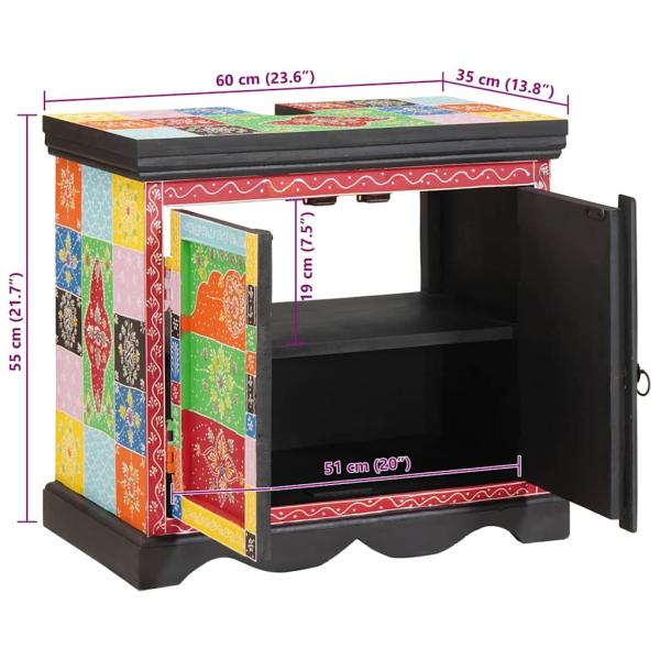 Badezimmermöbel-Sets mit Tür Mehrfarbig Standard Holz