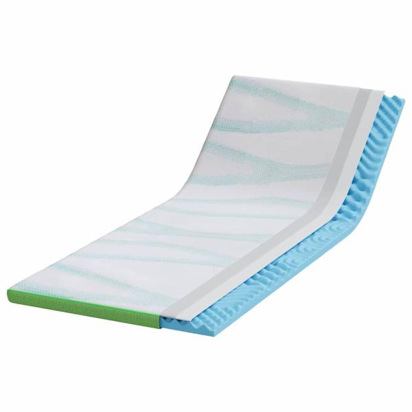 Matratzenpads Weiß und Grün 80 x 200 cm
