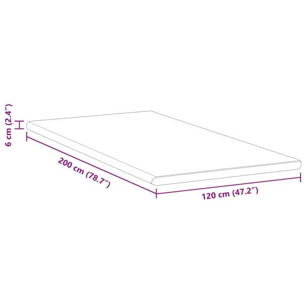 Matratzenpads Weiß und Grün 120 x 200 cm