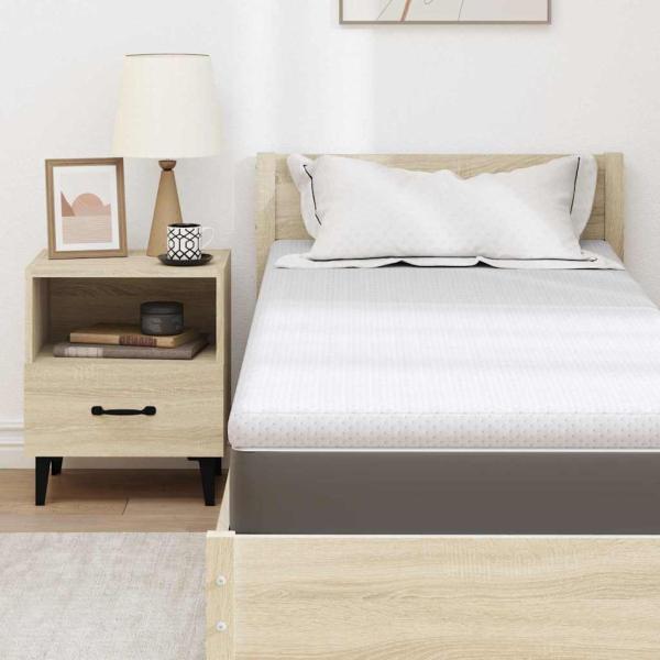 Matratzenpads Weiß 80 x 200 cm 100% Polyester Jacquardstoff