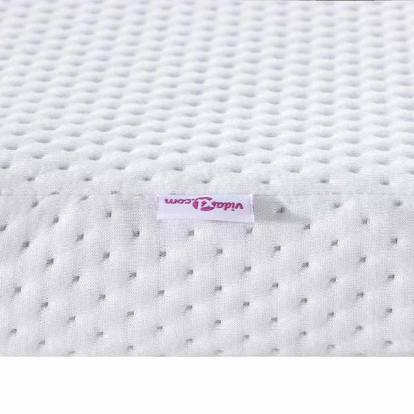 ARDEBO.de - Matratzenpads Weiß 120 x 200 cm 100% Polyester Jacquardstoff