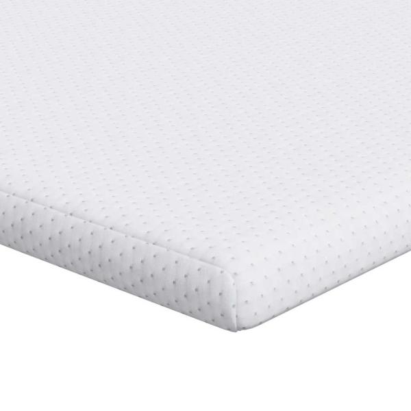 Matratzenpads Weiß 140 x 190 cm 100% Polyester Jacquardstoff