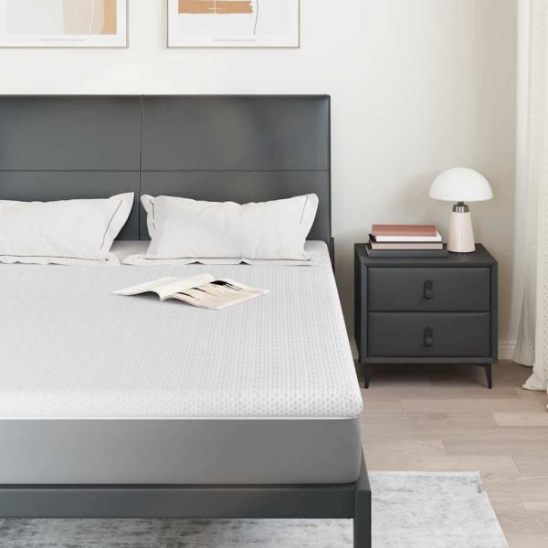 Matratzenpads Weiß 140 x 190 cm 100% Polyester Jacquardstoff