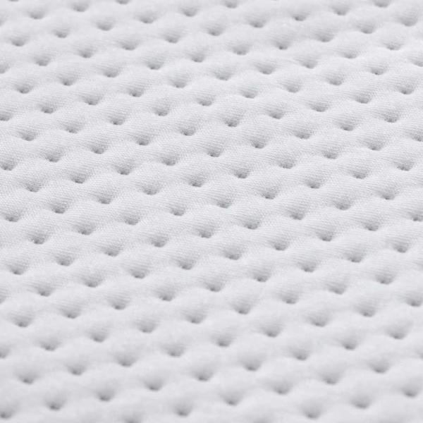 Matratzenauflage Weiß 180 x 200 cm Jacquard Stoff