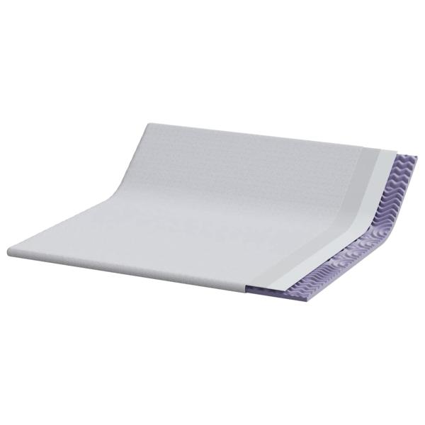 Matratzenpads Weiß 200 x 200 cm 100% Polyester Jacquardstoff