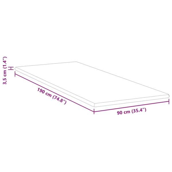 Matratzentopper aus Memory-Schaum 90 x 190 cm Thick Weich Weiß