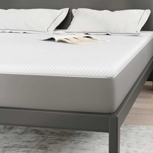 Matratzentopper aus Memory-Schaum 140 x 190 cm Thick Weich Weiß
